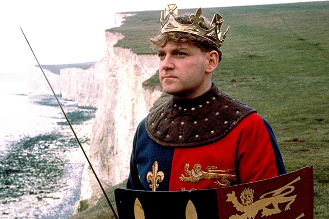 Kenneth Branagh in the movie "Henry V"