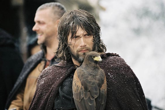 Mads Mikkelsen as Tristan in the movie “King Arthur”