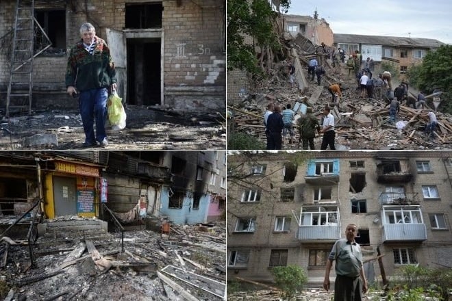 Donbass in ruins