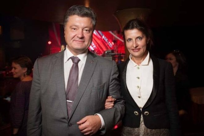 Petro Poroshenko with his wife