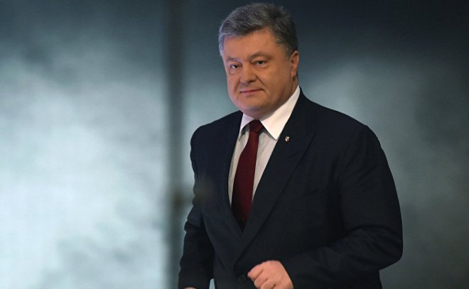 The Ukrainian President Petro Poroshenko 