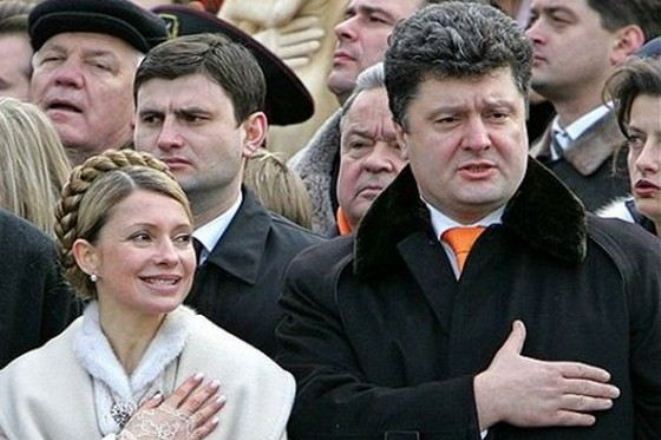 Petro Poroshenko and Yulia Tymoshenko