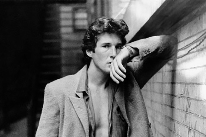 Richard Gere in youth in the movie "American Gigolo"