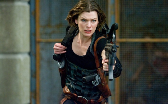 Milla Jovovich in the film "Resident Evil"