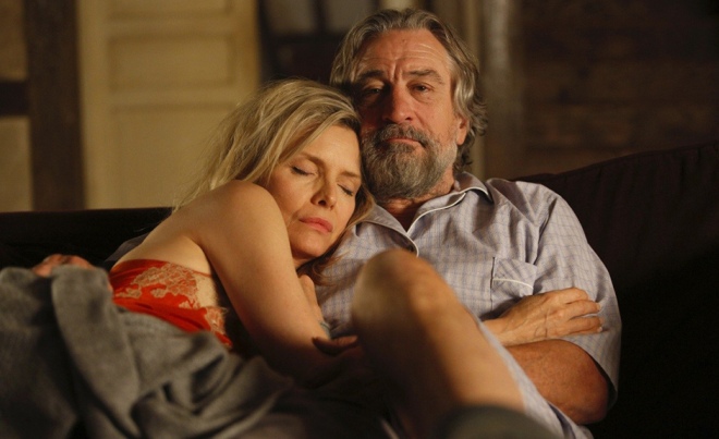 Michelle Pfeiffer and Robert De Niro in the movie "The Family"
