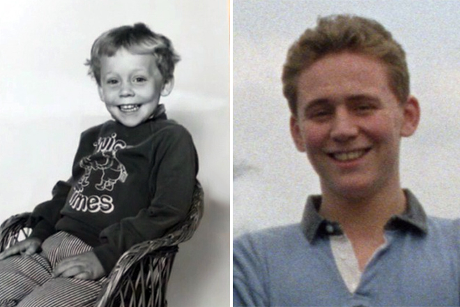 Tom Hiddleston in childhood