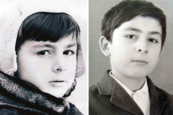 Mikhail Saakashvili in his childhood