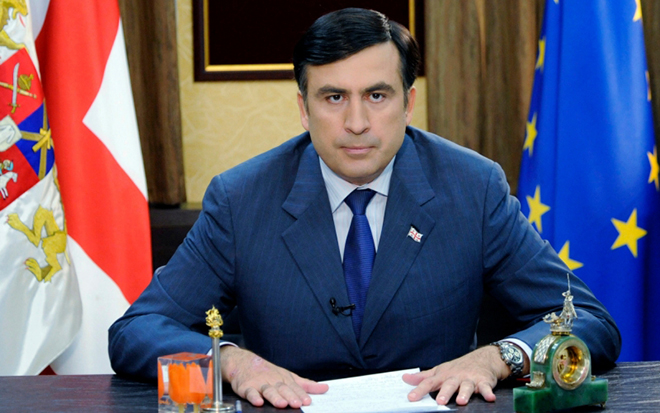 Mikhail Saakashvili as the Georgian President