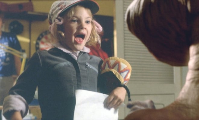 Drew Barrymore in the movie E.T. the Extra-Terrestrial