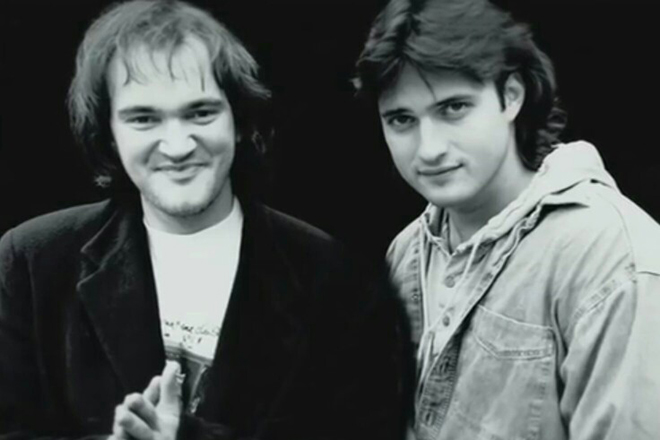 Young Robert Rodriguez and QuentinТarantino