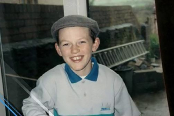Luke Evans in his childhood