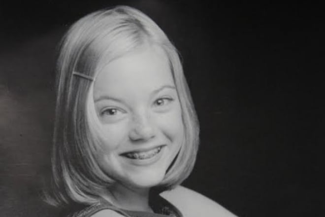Emma Stone in her childhood