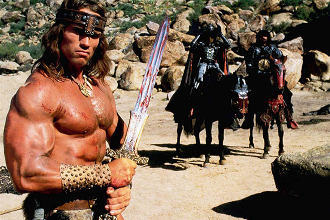 Arnold Schwarzenegger is playing Conan