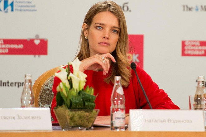 Natalia Vodianova at the press conference of Naked Heart Foundation