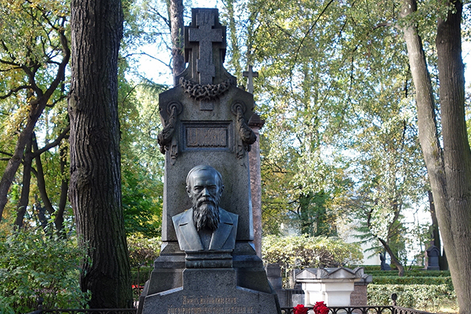 Fyodor Dostoevsky’s grave