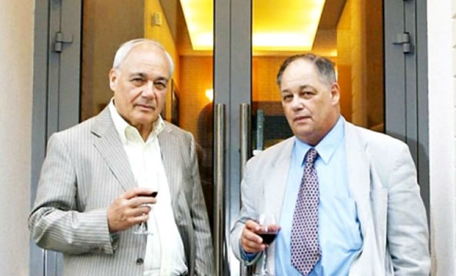 Vladimir Pozner with his brother Pavel