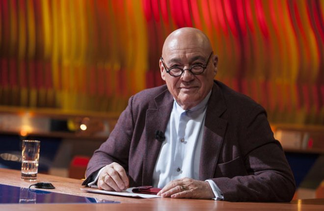 Vladimir Pozner in the "Pozner" program