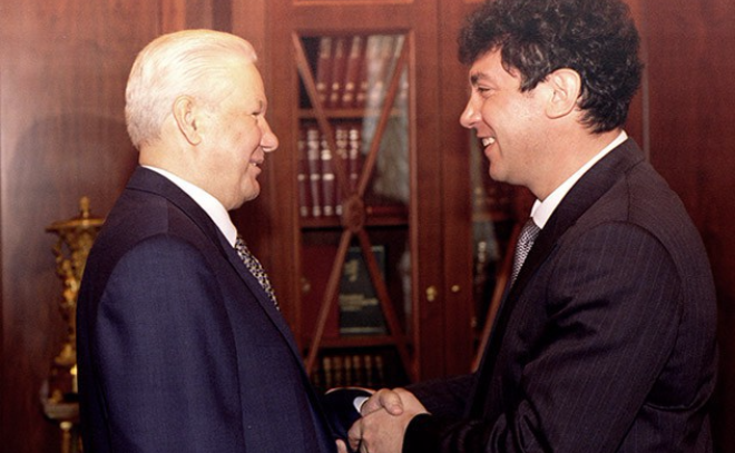 Nemtsov with Boris Yeltsin | Mirtesen