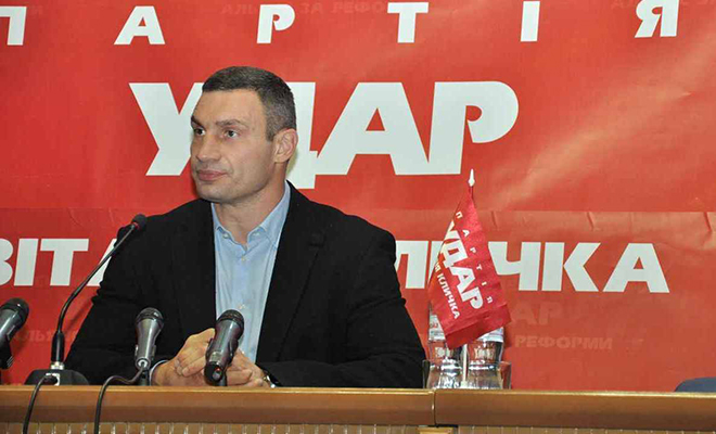 Vitali Klitschko and his political party UDAR