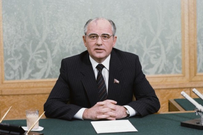 General secretary of the Communist Party Mikhail Gorbachev