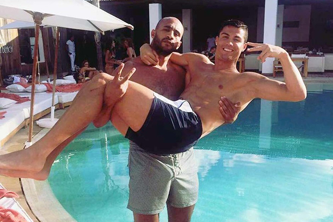 Badr Hari and Cristiano Ronaldo