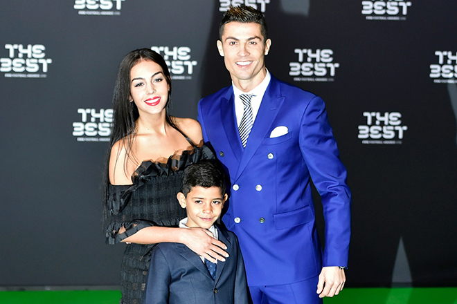 Georgina Rodriguez, Cristiano Ronaldo and Cristiano Jr.