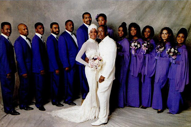 Bobby Brown and Whitney Houston's wedding