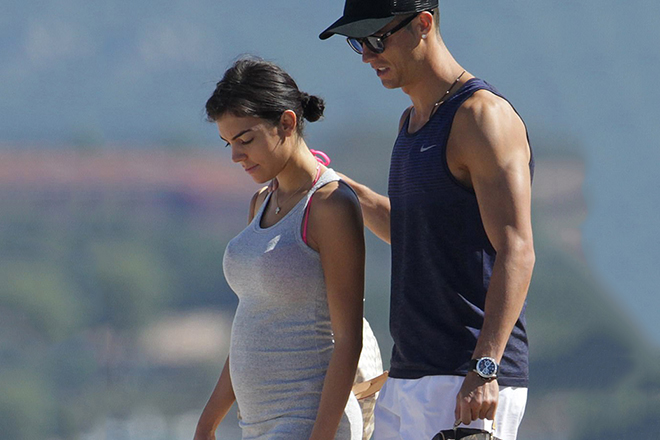 Pregnant Georgina Rodriguez and Cristiano Ronaldo