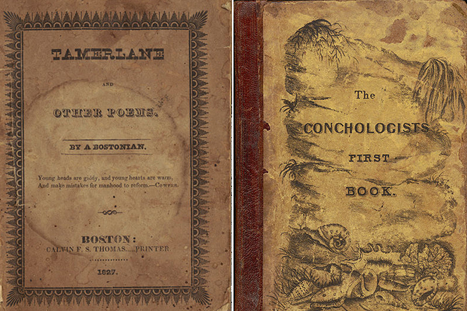 The first editions of Edgar Poe’s books
