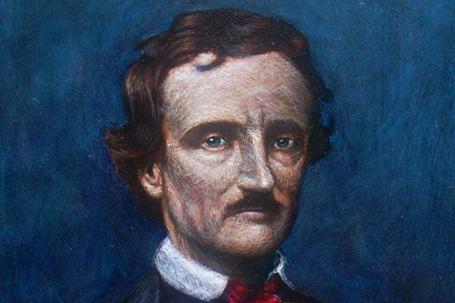 The portrait of Edgar Allan Poe