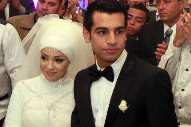 Mohamed Salah and his wife