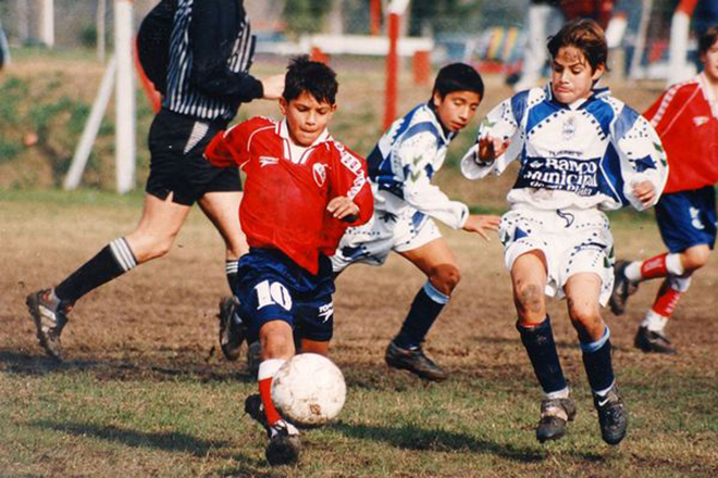 Sergio Agüero in his childhood