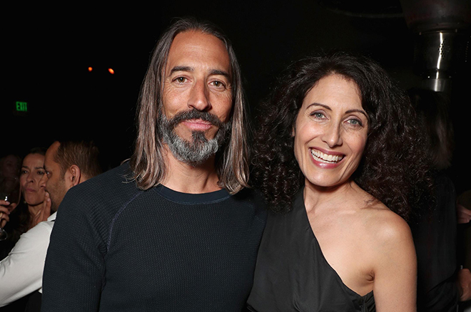 Lisa Edelstein with her husband