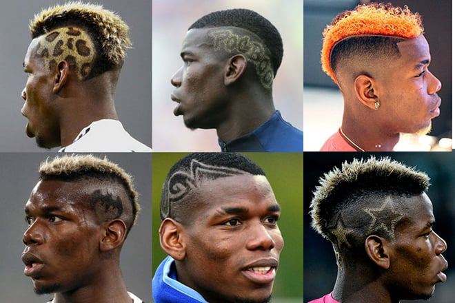 Paul Pogba's hairstyles