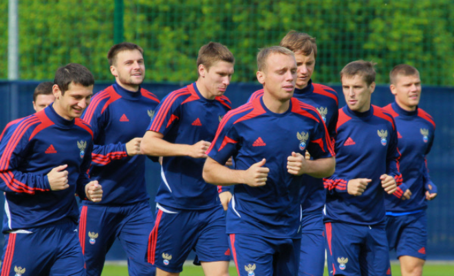 Training with the Russian team | Rusfootball