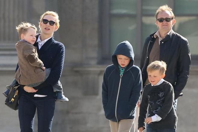 Cate Blanchett with her husband and children