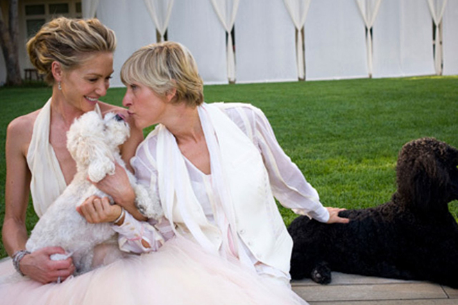 Portia de Rossi and Ellen DeGeneres’s wedding