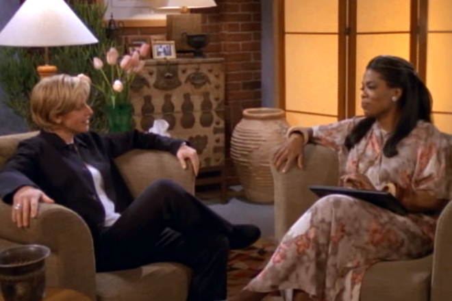 Ellen DeGeneres and Oprah Winfrey