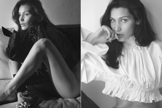 Bella Hadid's photoshoot for the "Vogue Paris" edition