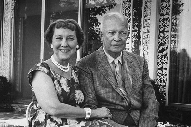 Dwight Eisenhower and his wife