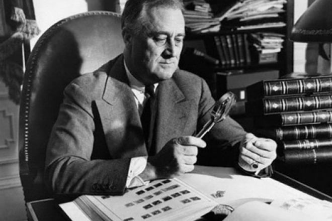 Franklin Roosevelt collected stamps
