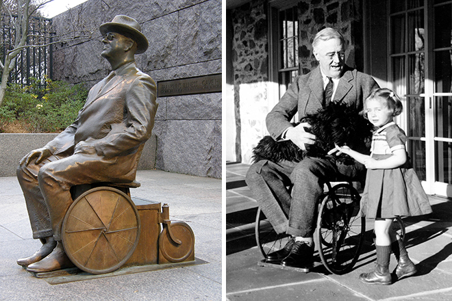 Franklin Roosevelt’s disease wheelchaired him