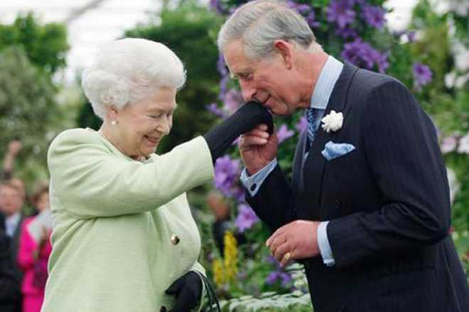 Prince Charles and Queen Elizabeth II