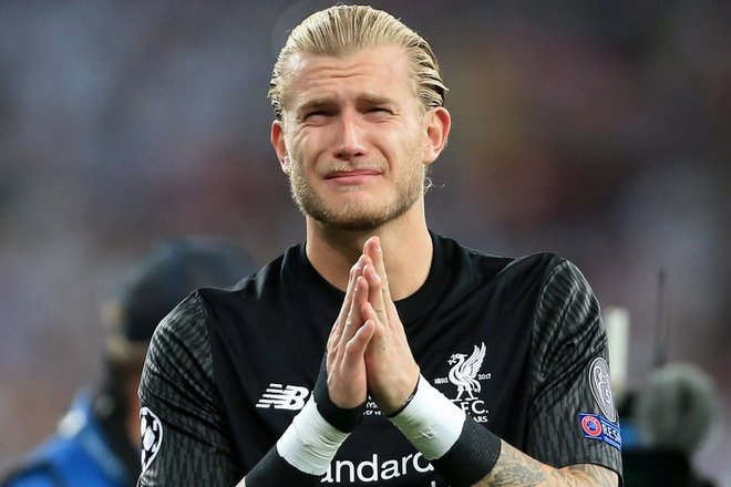 Loris Karius cries after losing the Champions League Final