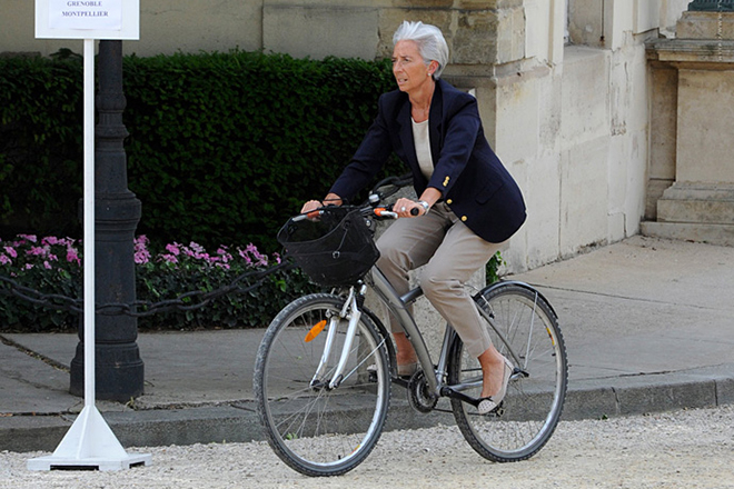 Christine Lagarde keeps in excellent physical shape