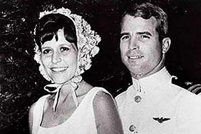John McCain and Carol Shepp