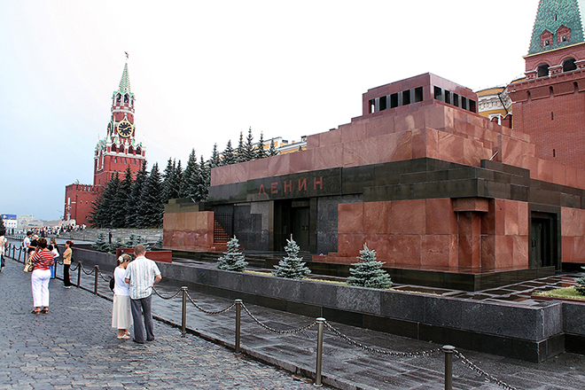 Lenin's Mausoleum in the Red Square in Moscow