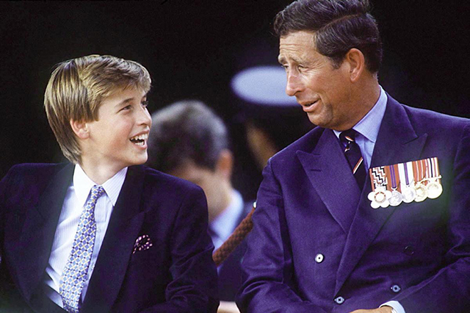 Prince William and Prince Charles
