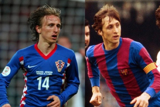Luka Modrić and Johan Cruyff