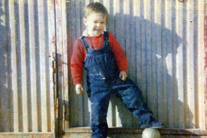Andrés Iniesta in his childhood